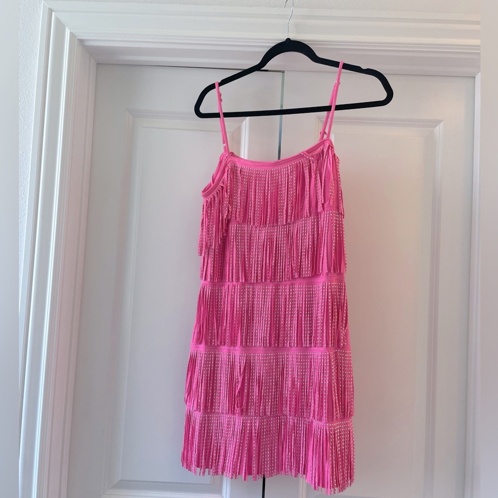 Pink Fringe Dress